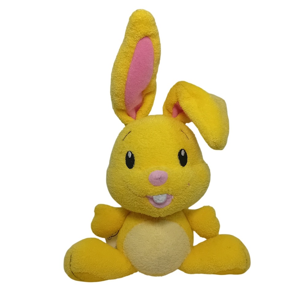 Vintage 2005 Y2K Leap Frog Little Leaps Baby Bun Bun Plushie Toy Kid Easter READ